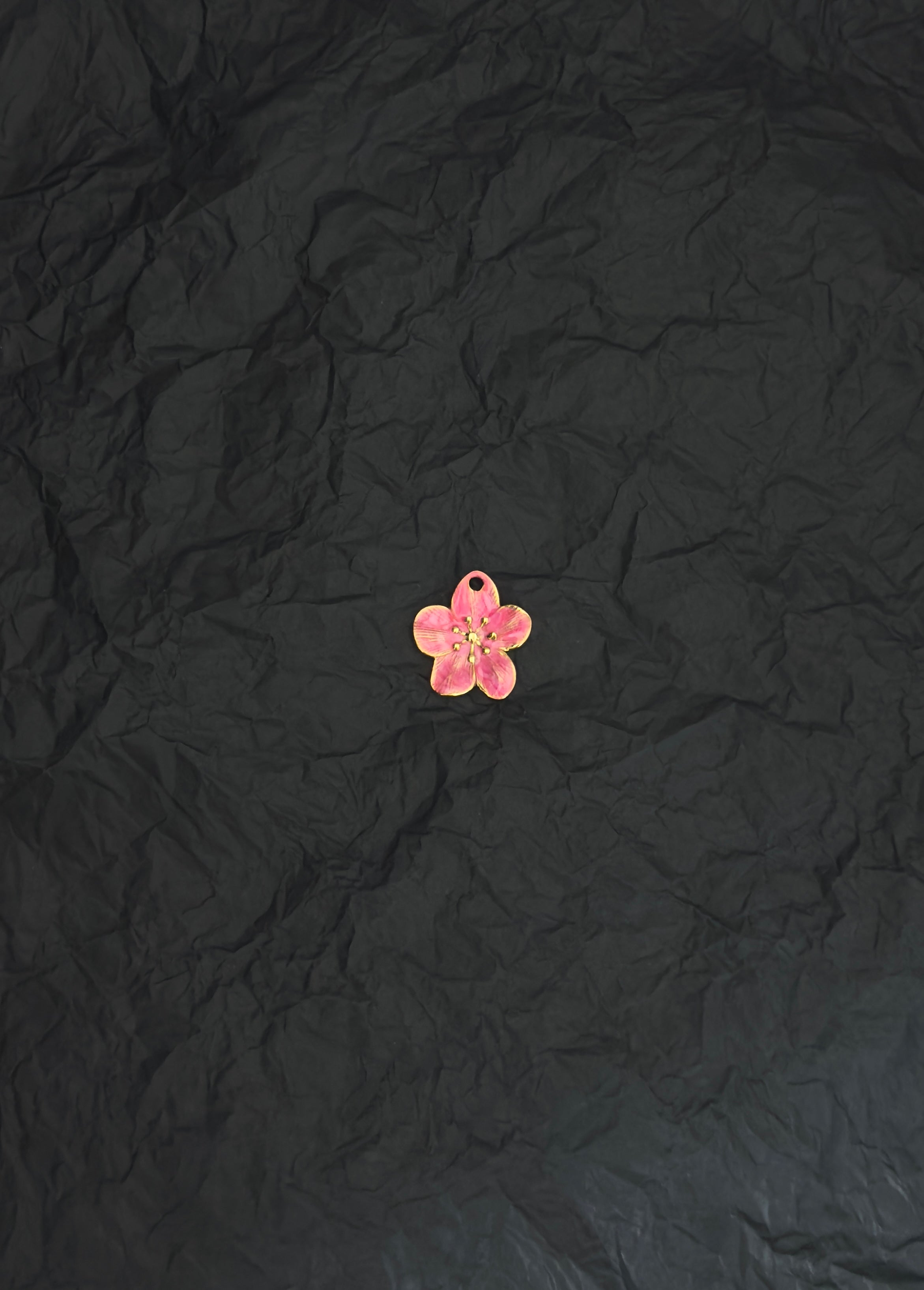 Pink Flower Charm