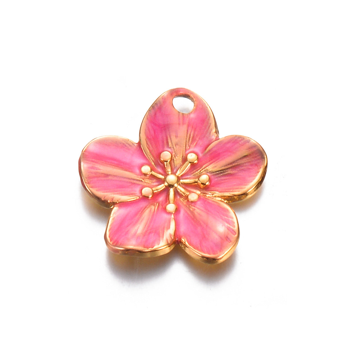 Pink Flower Charm