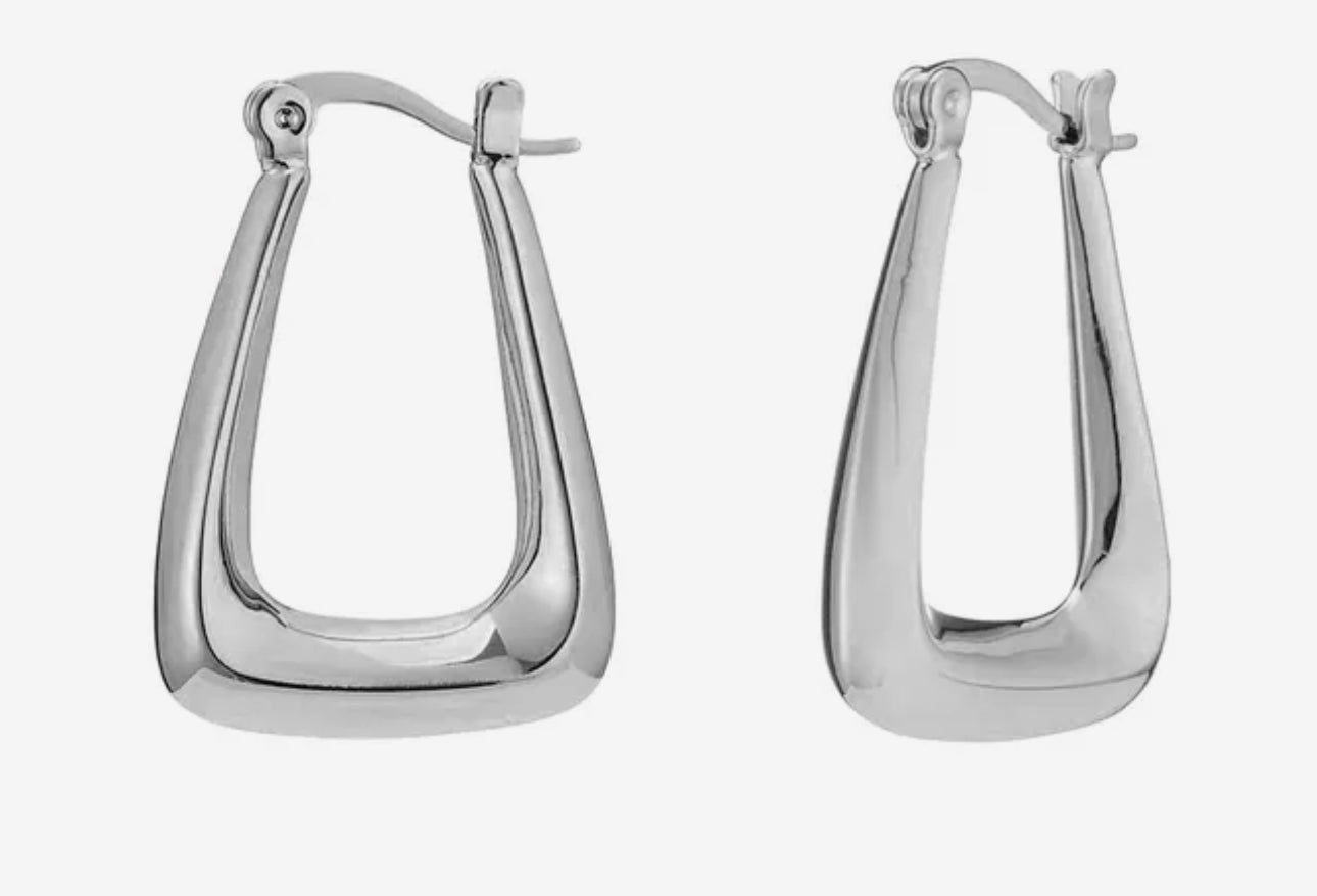 Hailey Silver Hoops