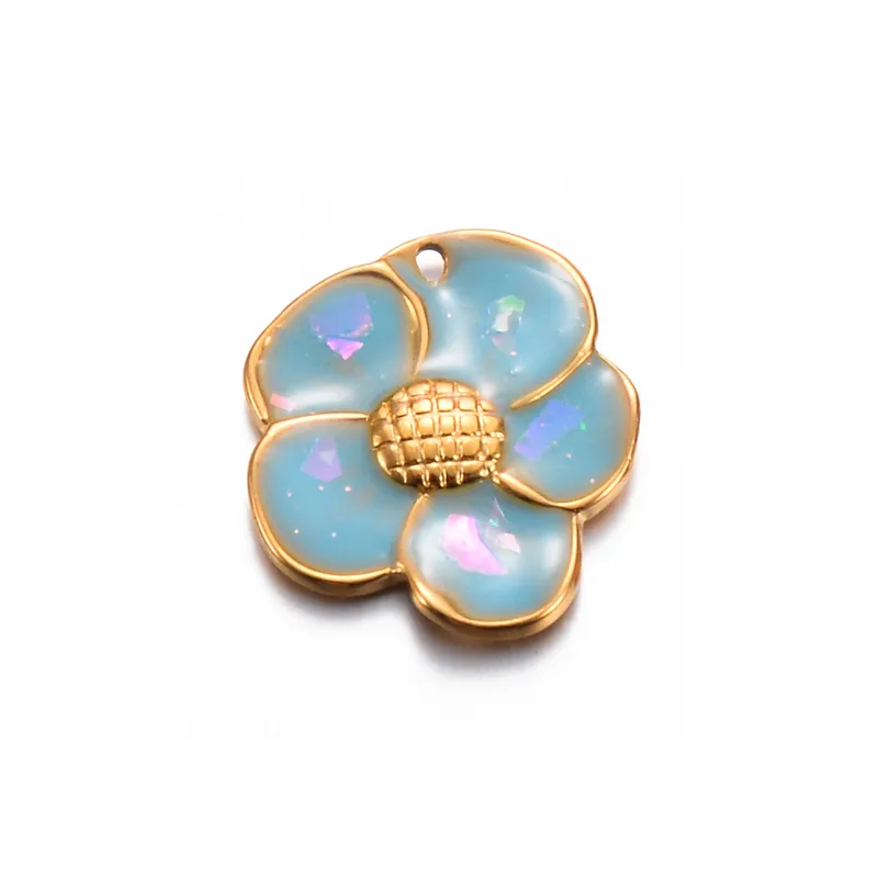 Blue Flower Charm