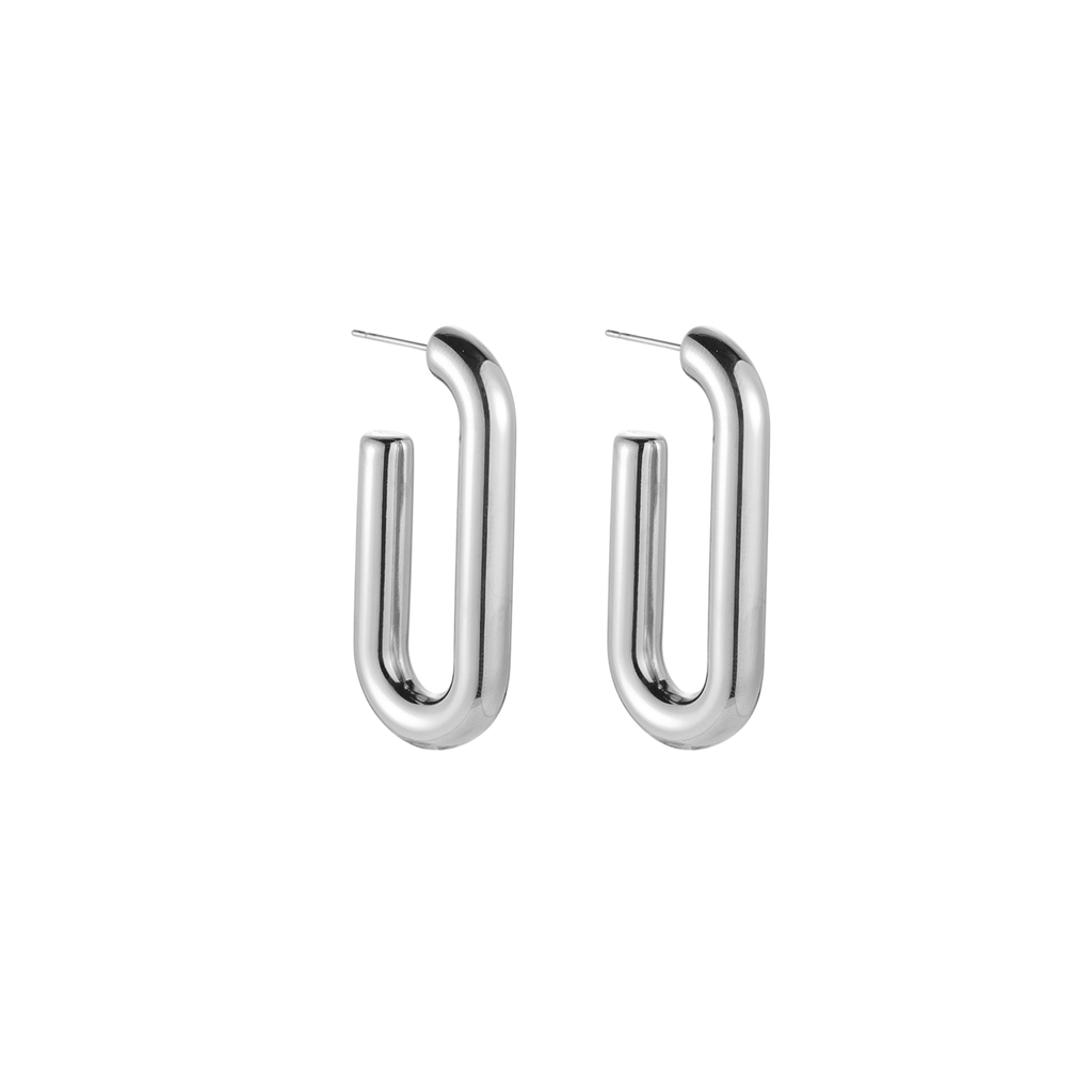 Kayla Silver Hoops