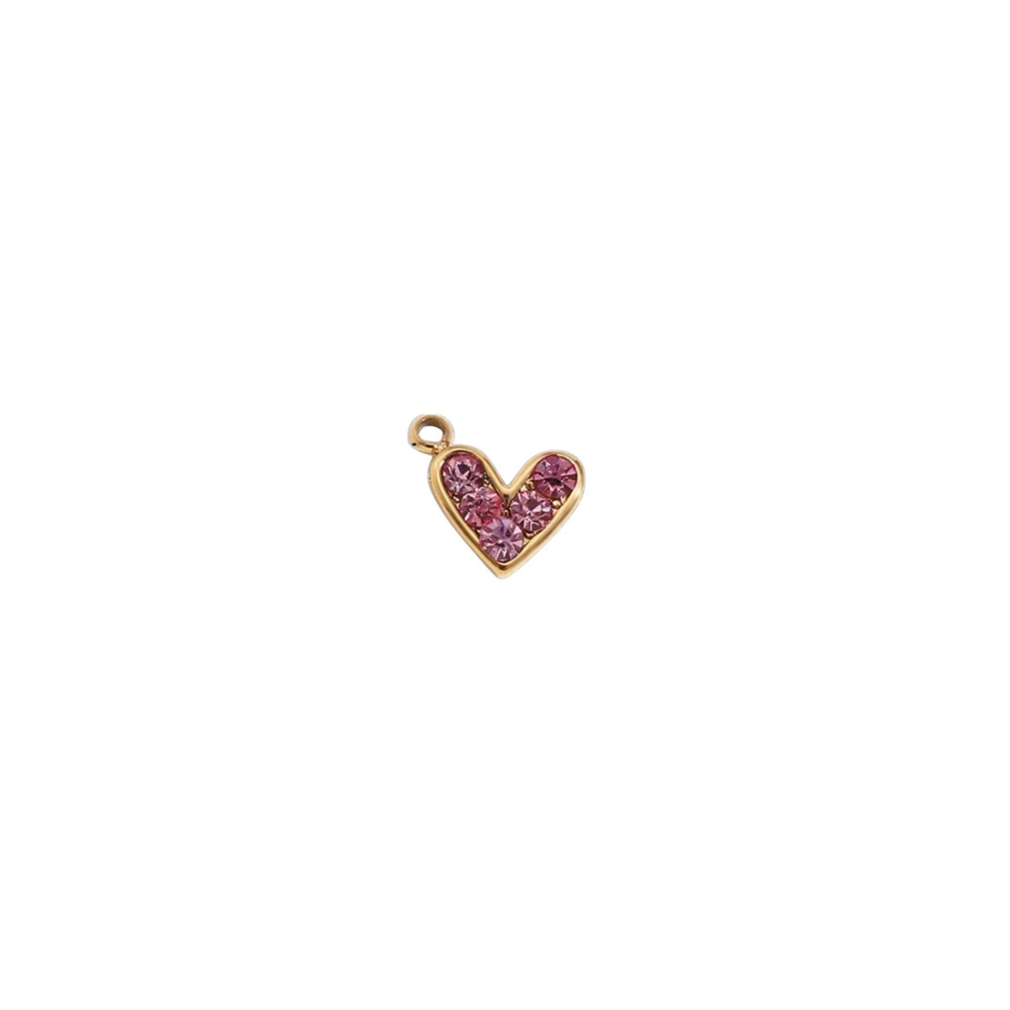 CZ Mini Heart Charm