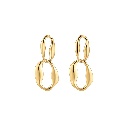 Lucy Golden Links Earrings - aolani jewellery