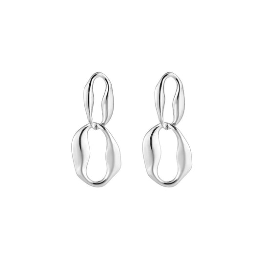 Lucy Silver Links Earrings - aolani jewellery