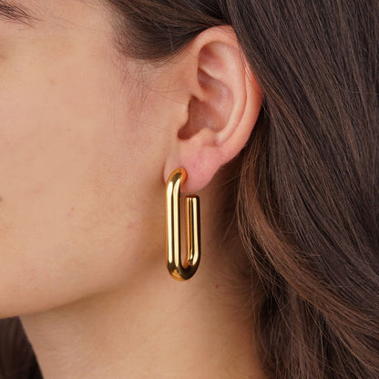 Kayla Golden Hoops - aolani jewellery