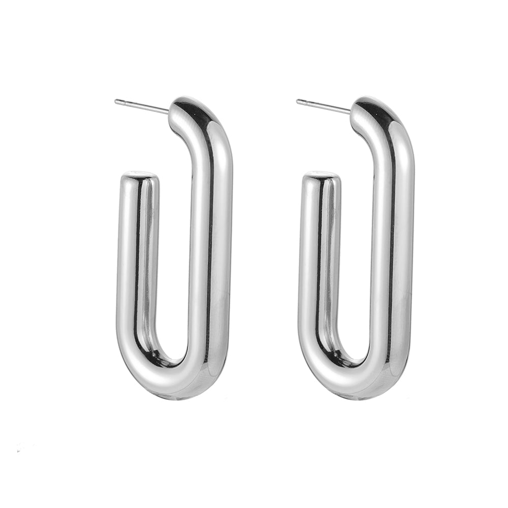 Kayla Silver Hoops - aolani jewellery