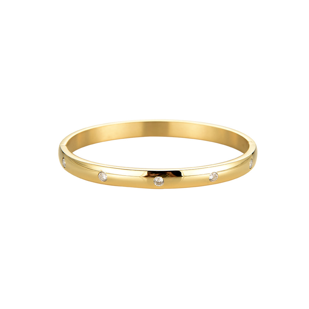 Adele Golden Βangle - aolani jewellery