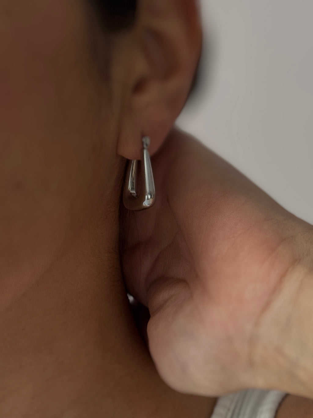 Mini Hailey Silver Hoops