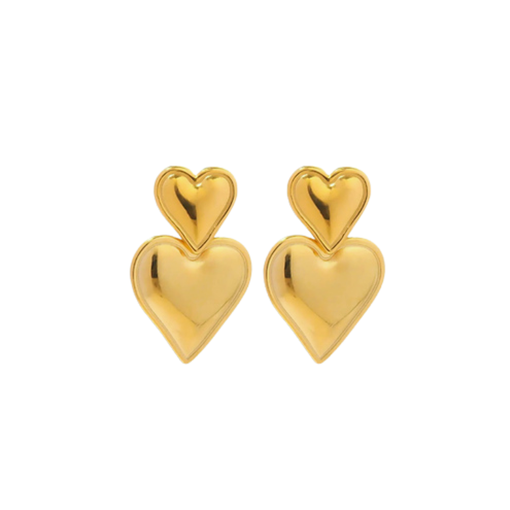 Double Heart Earrings