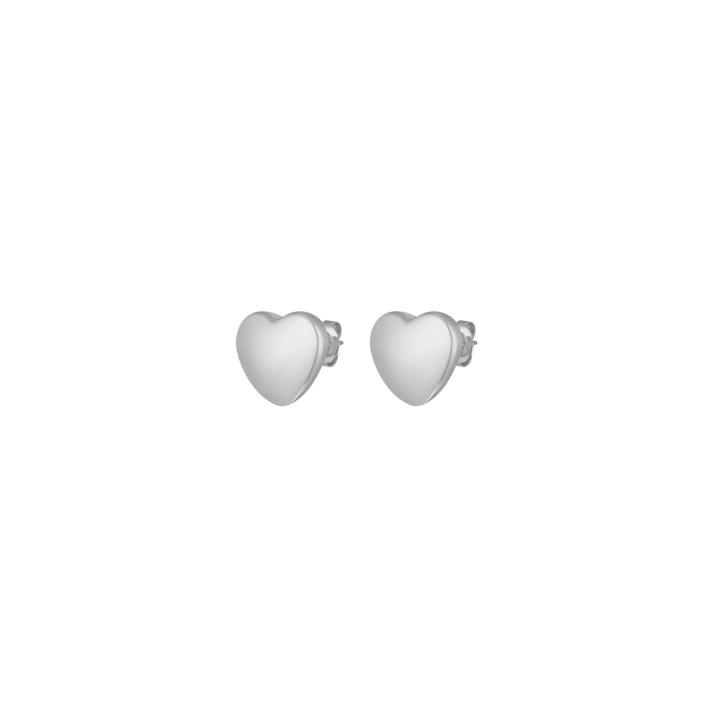 Mini Silver Hearts Studs