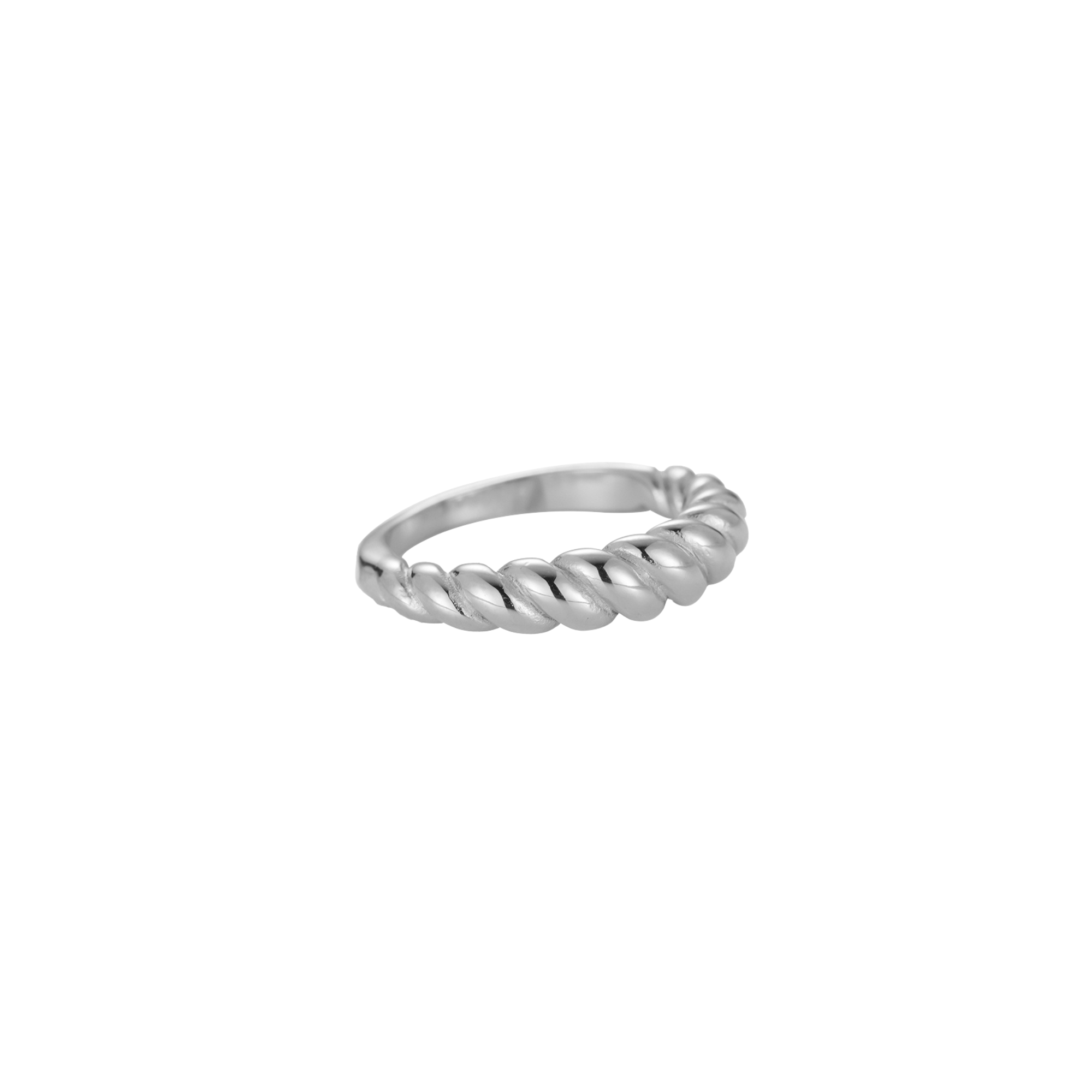 Croissant Thin Silver Ring