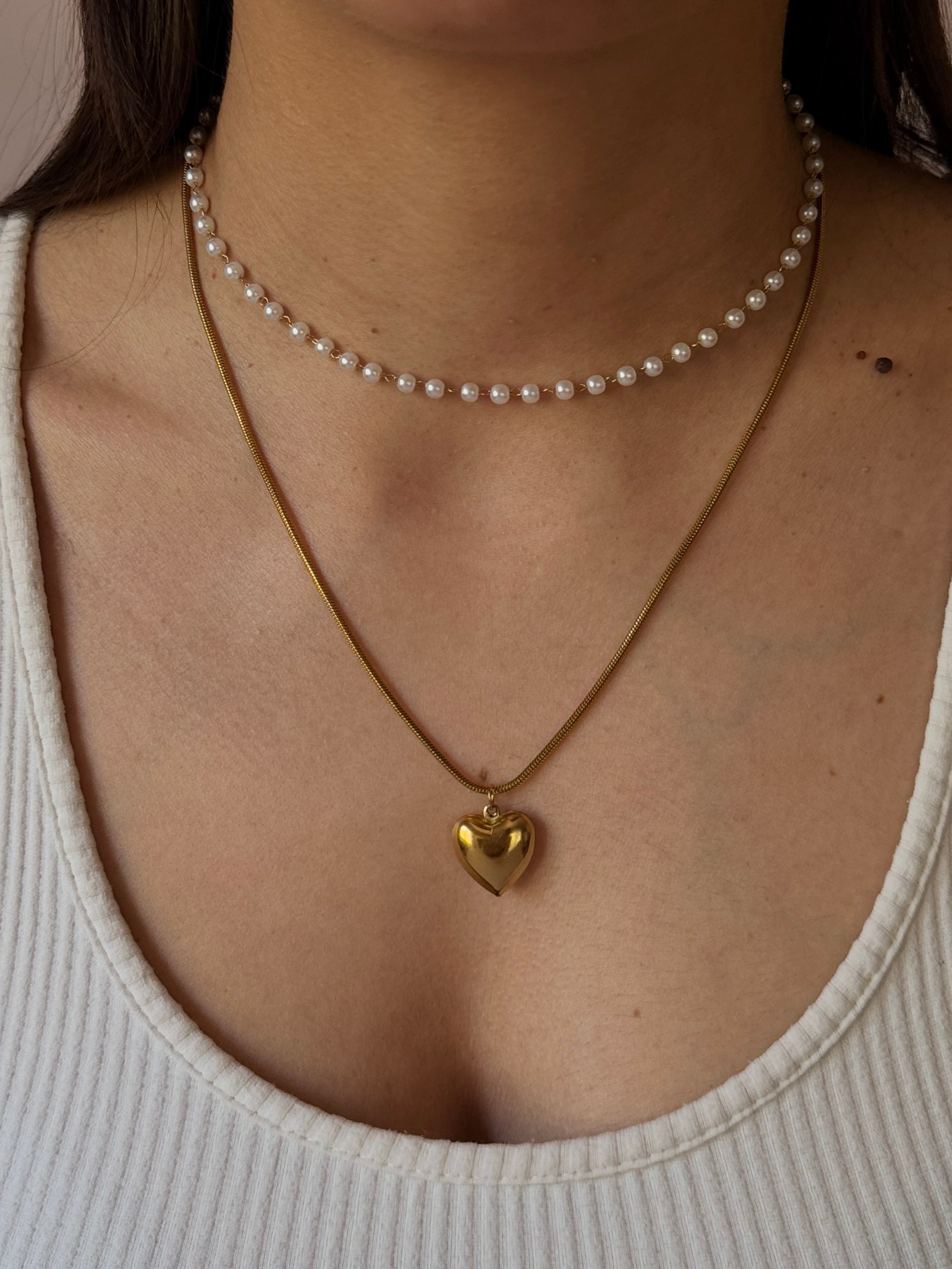 Amour Golden Necklace