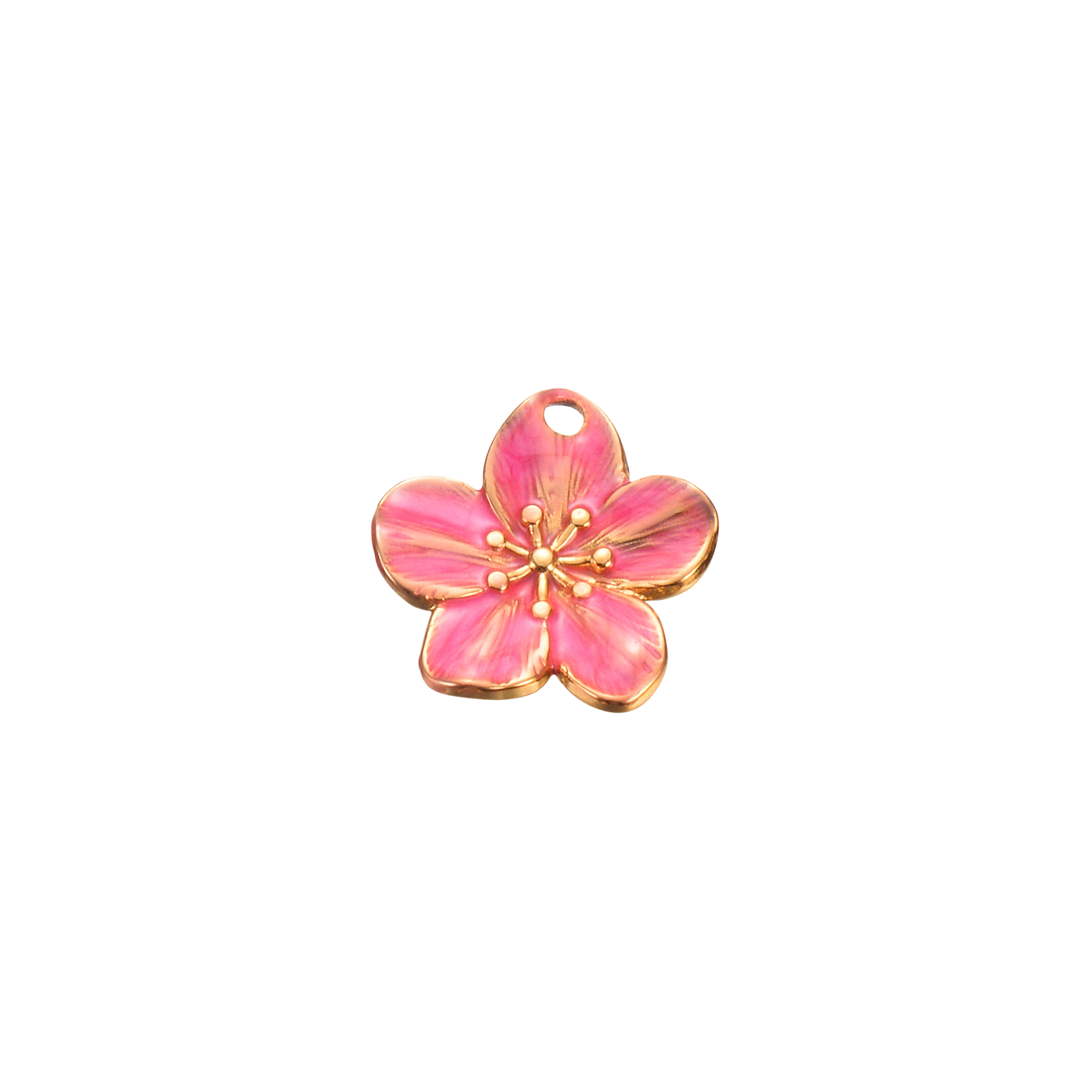 Pink Flower Charm