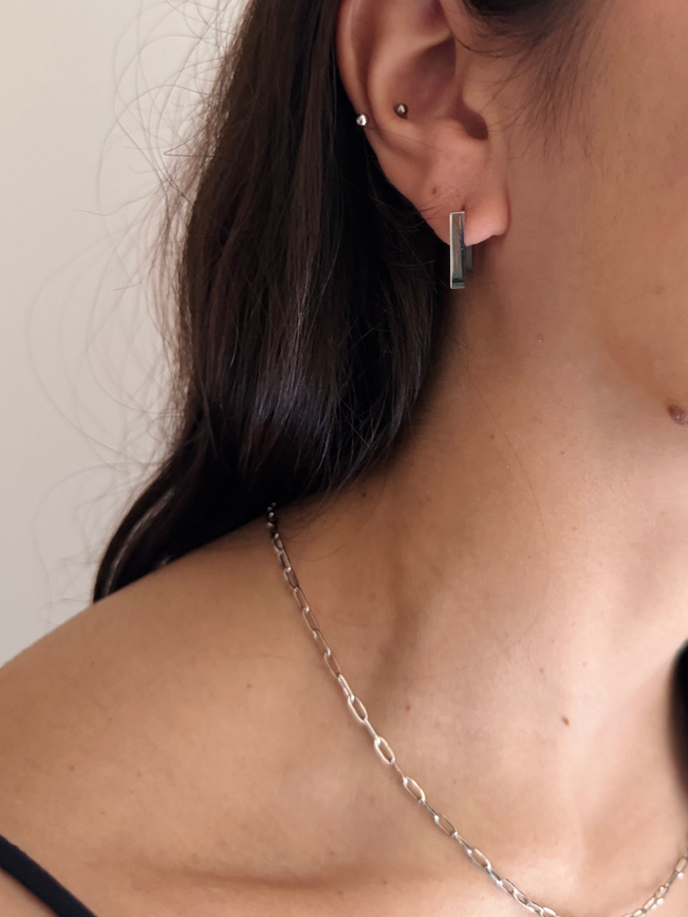 Classic Square Hoop Earrings