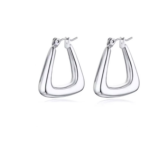 Mini Hailey Silver Hoops