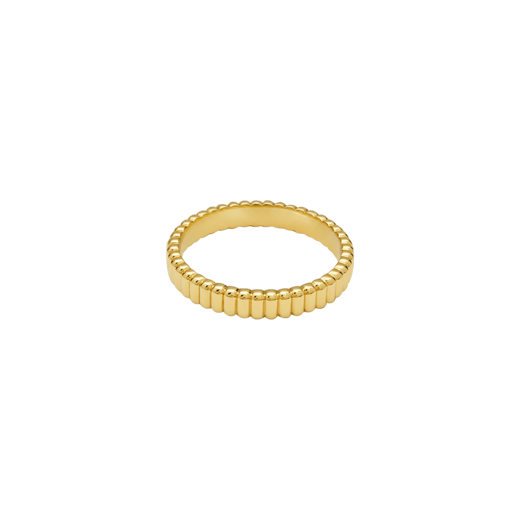 Ribbed Golden Band