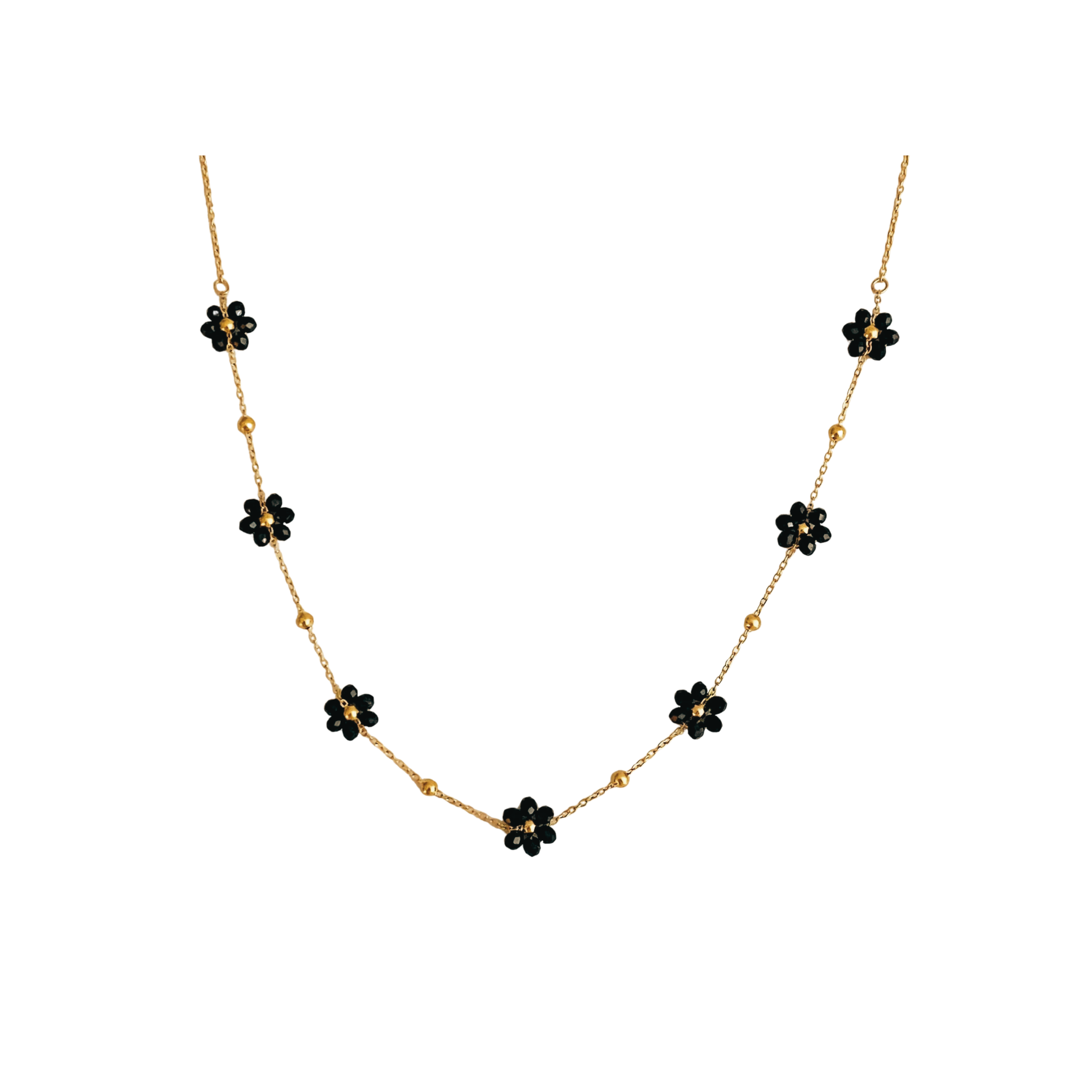 Fleur Golden Necklace