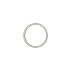 Ribbed Silver Band