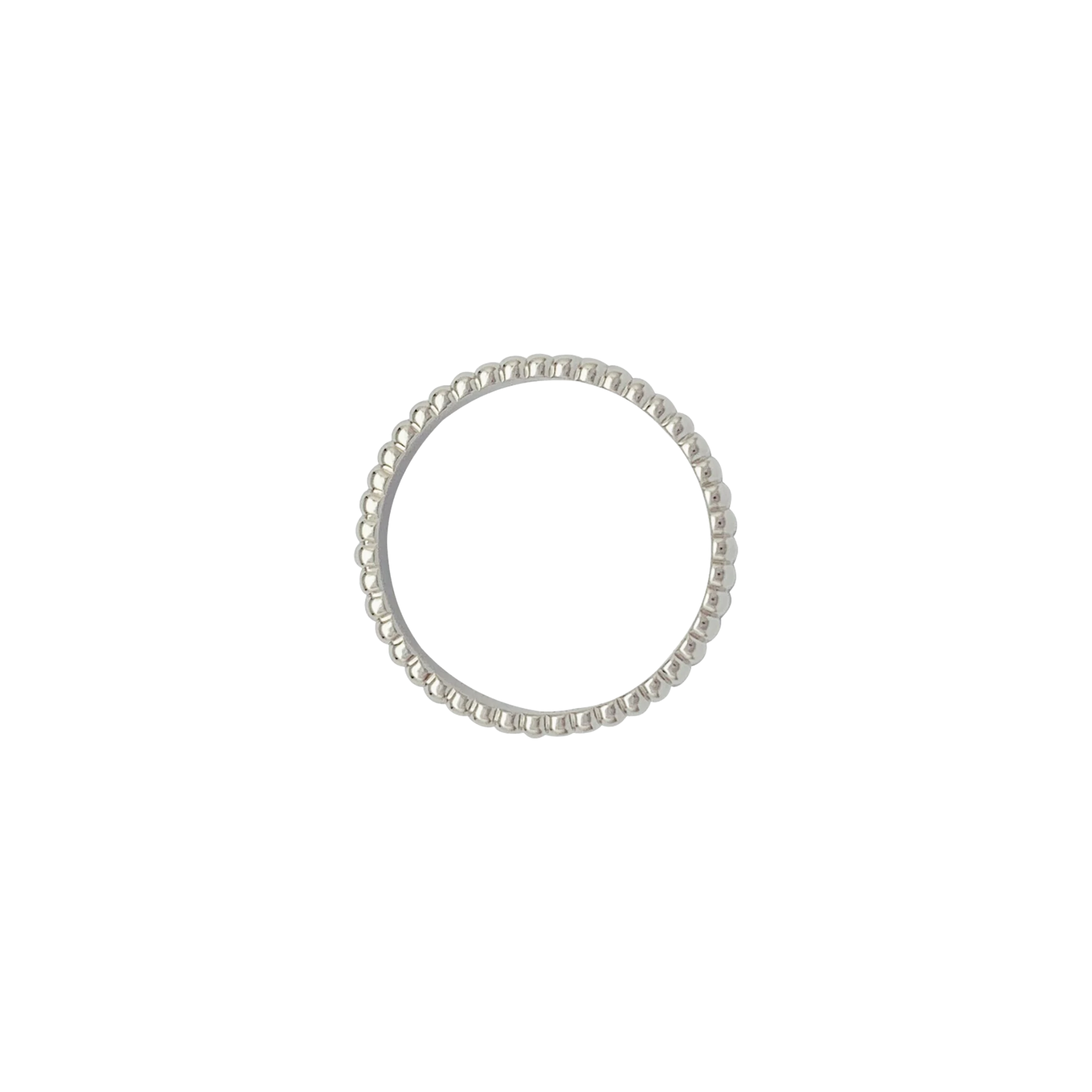 Ribbed Silver Band