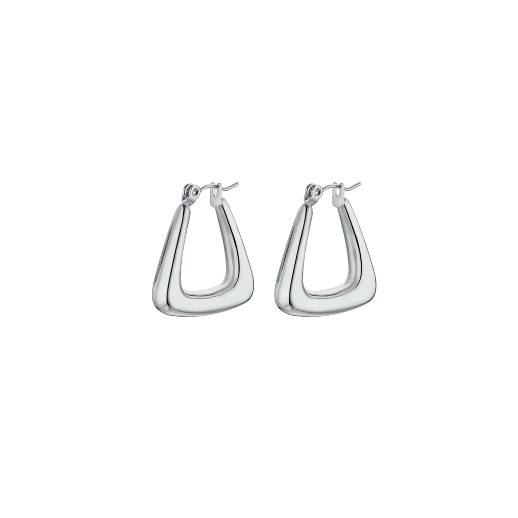 Mini Hailey Silver Hoops