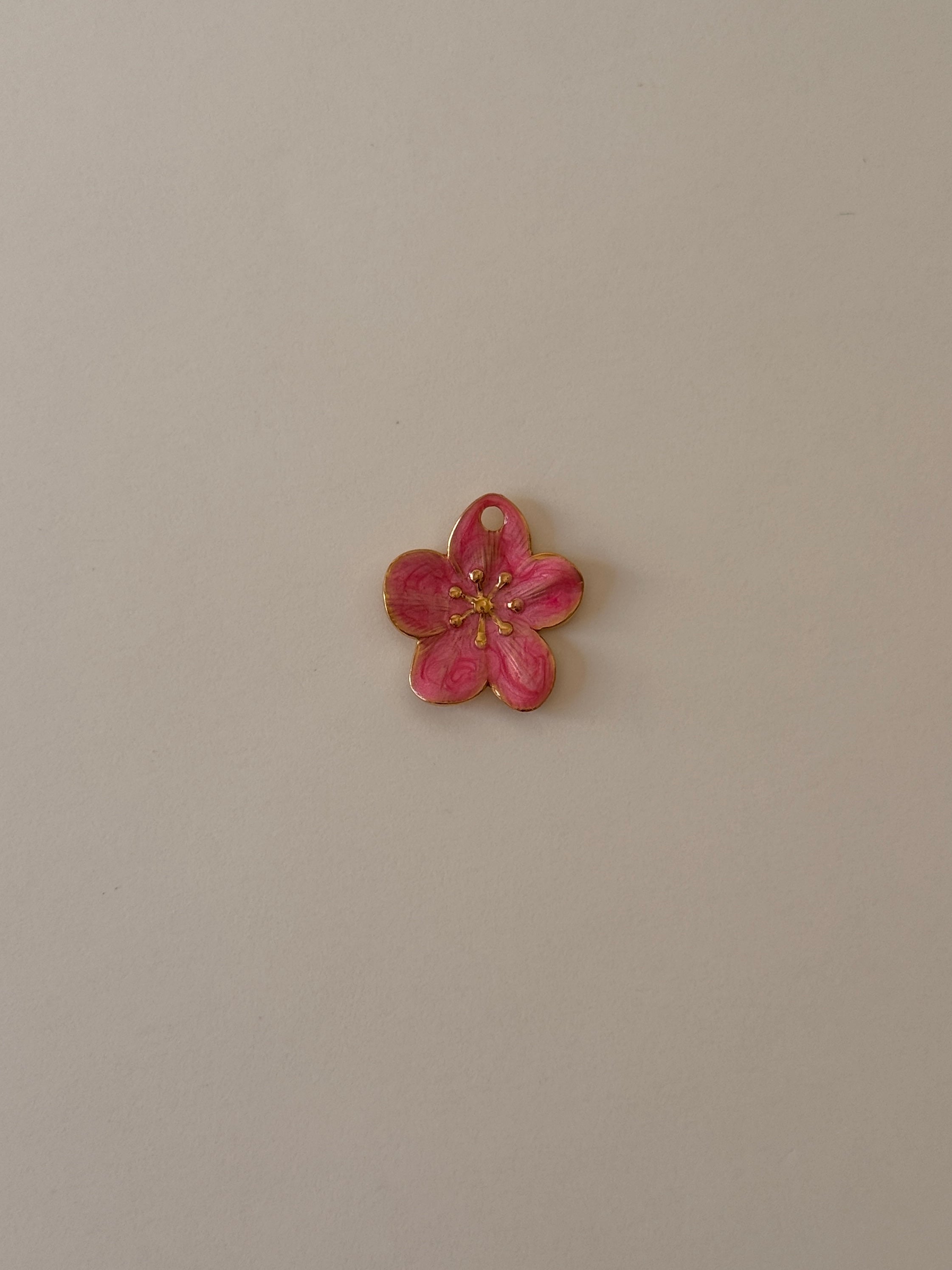 Pink Flower Charm