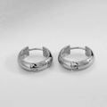 12mm Silver Huggies