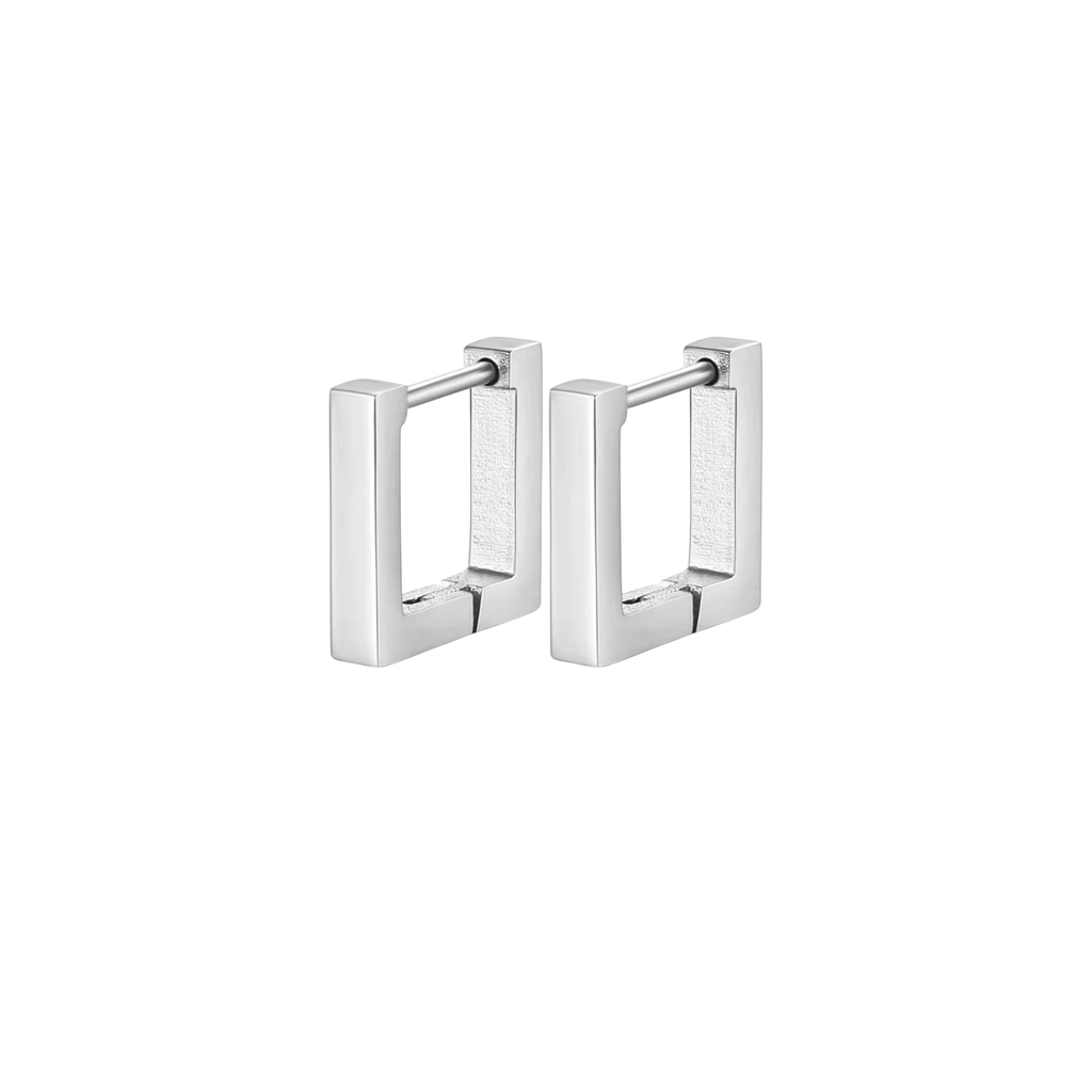 Classic Square Hoop Earrings