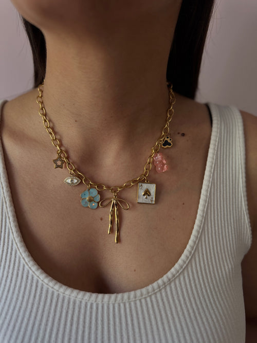 Blue Flower Charm