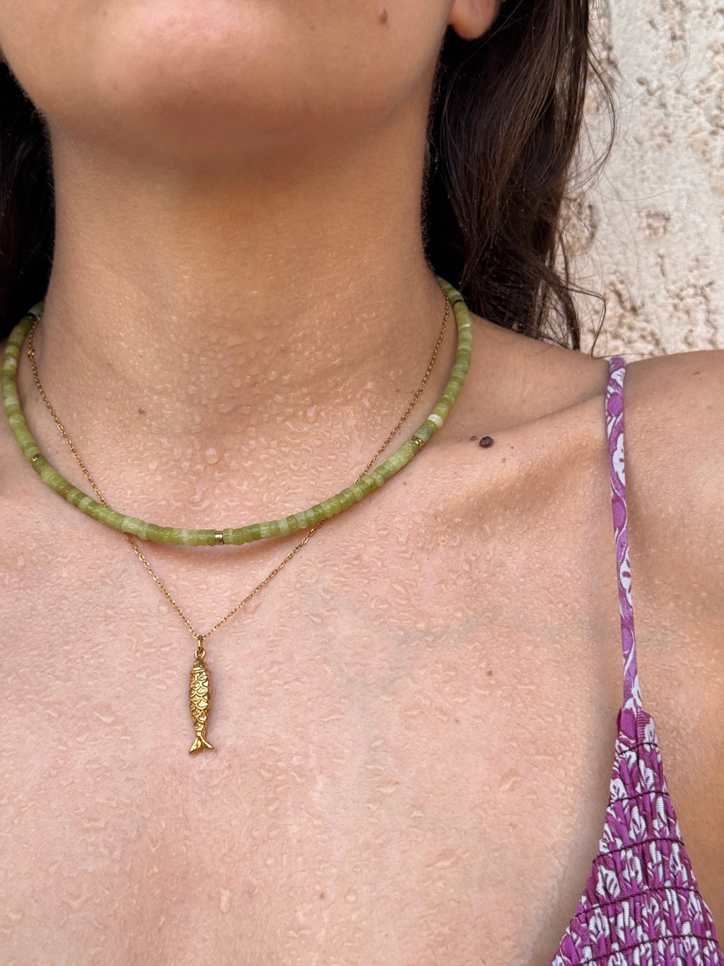Olive Jade Necklace