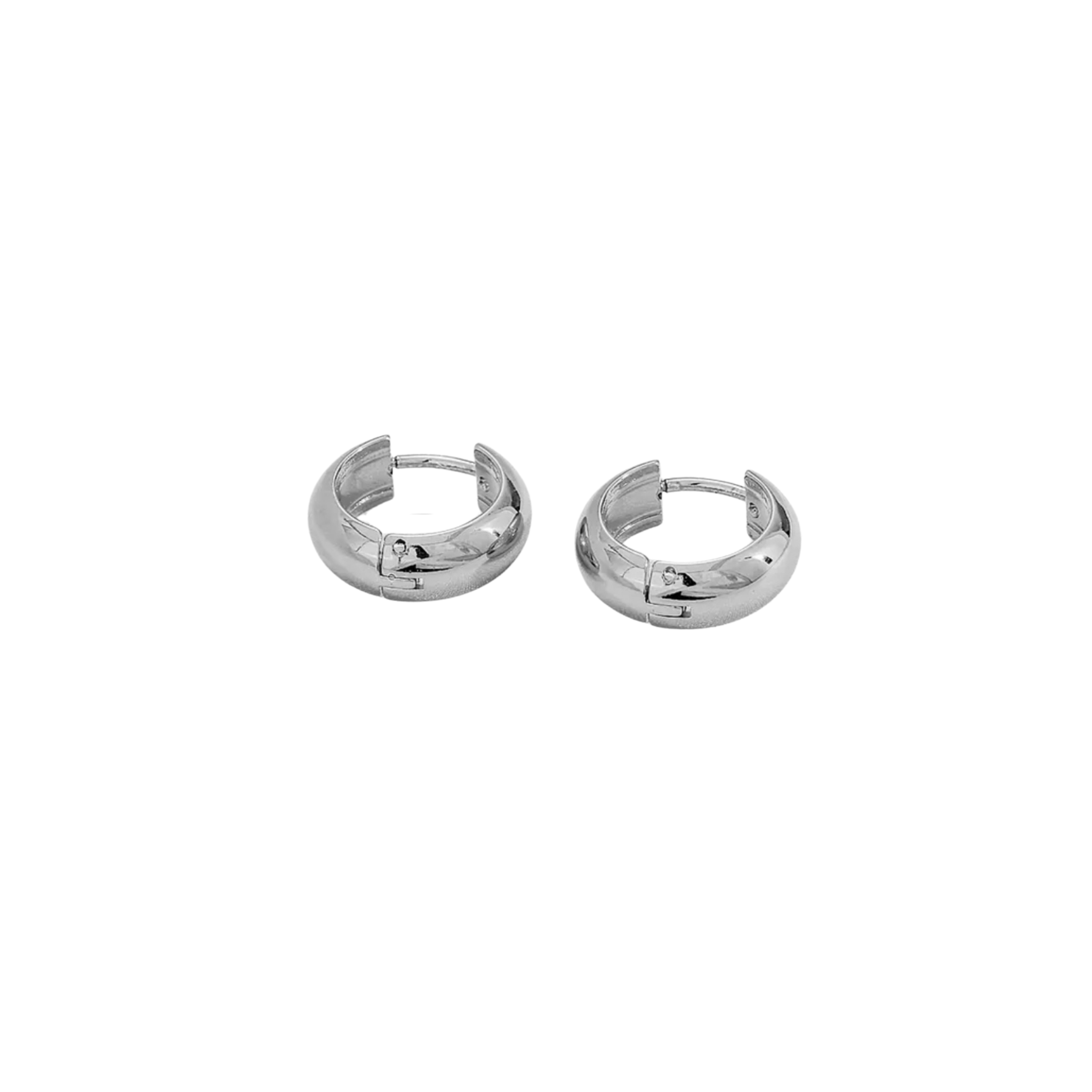 8mm Silver Huggies