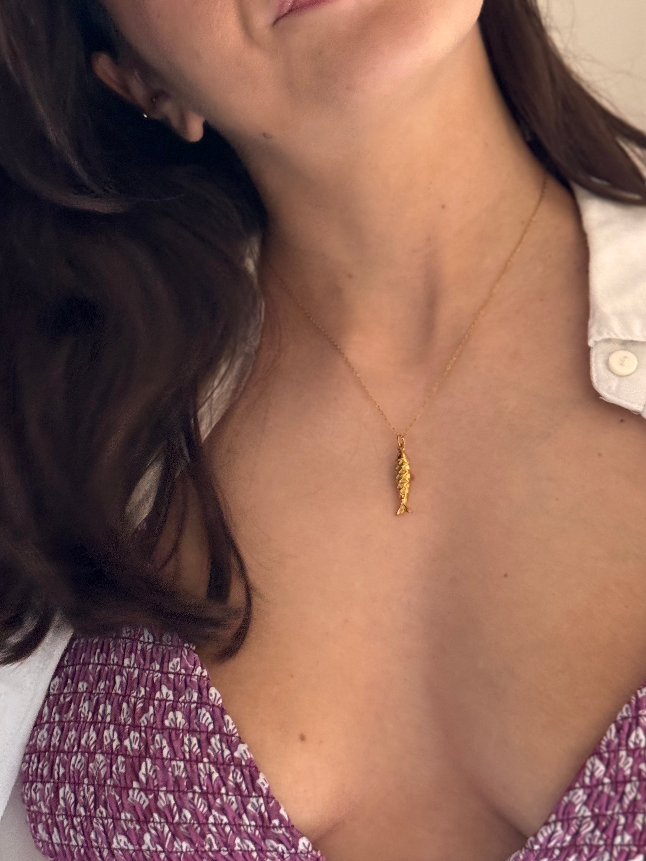 Sardine Pendant Necklace