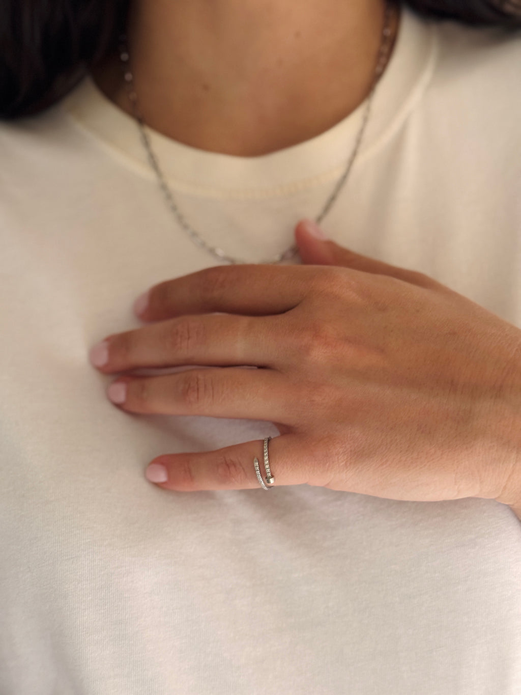 Pavé Nail Ring