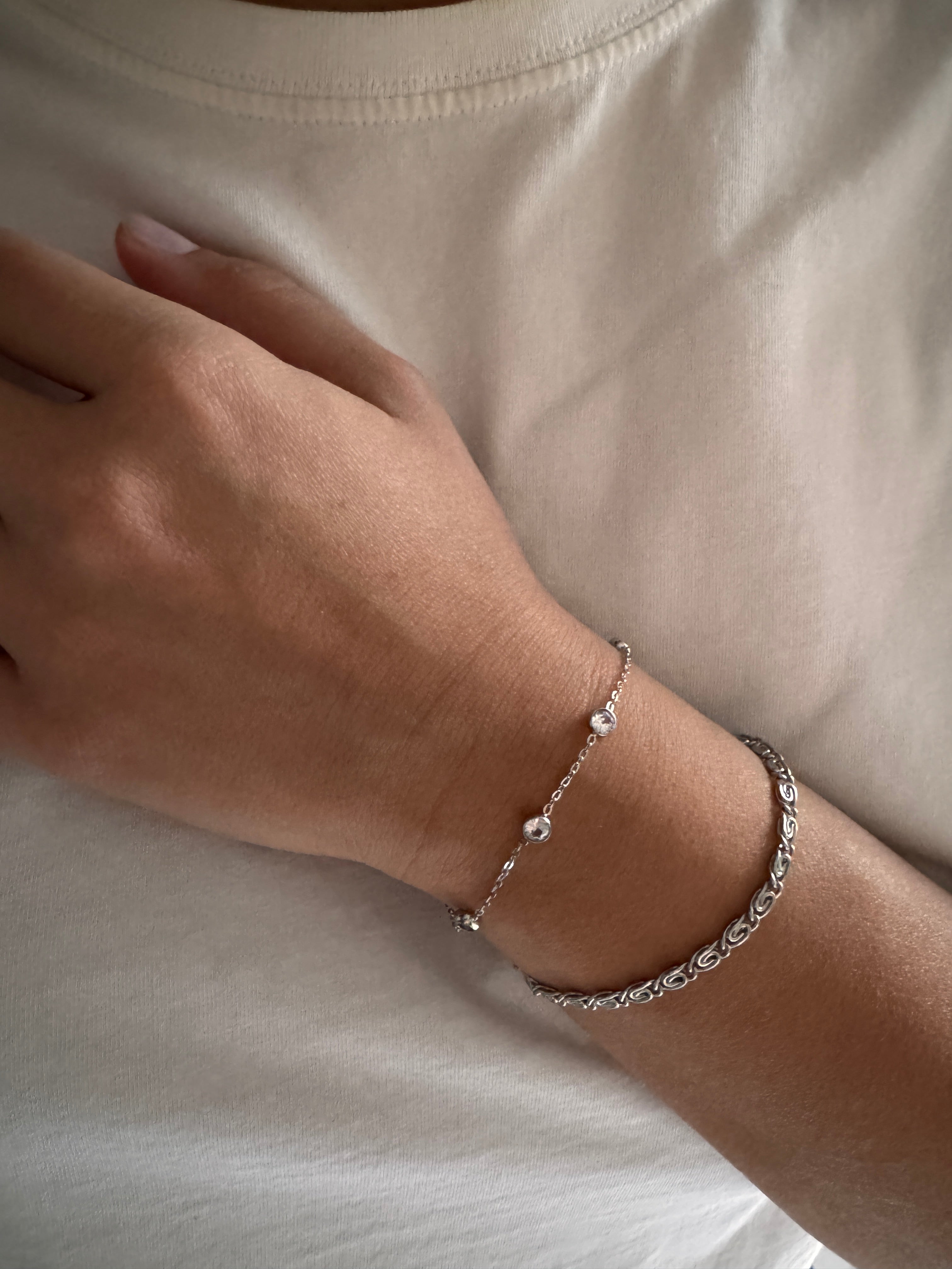 Floating Zircon Bracelet