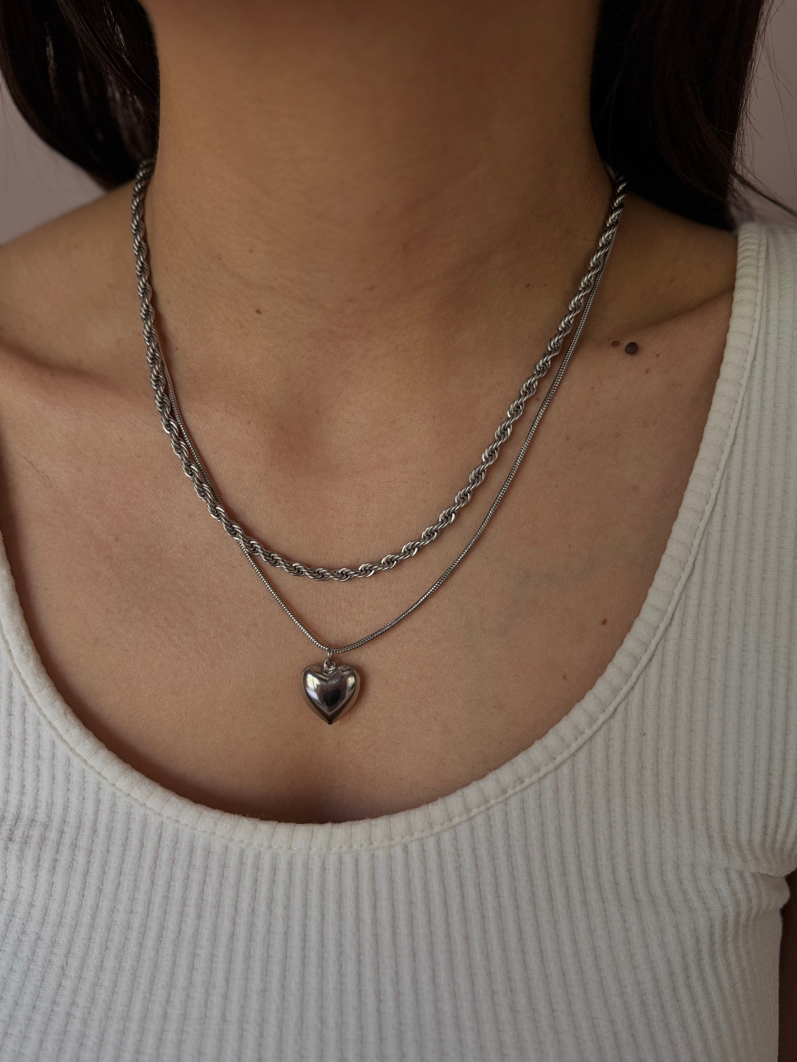 Amour Silver Necklace