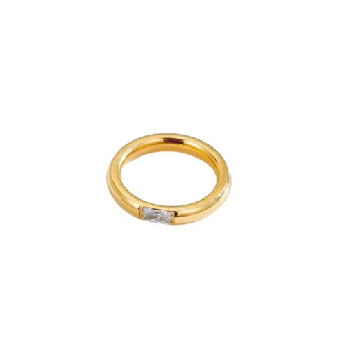 Baguette Solitaire Ring