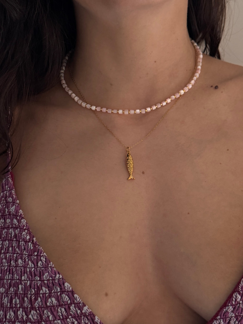 Blush Bead Necklace