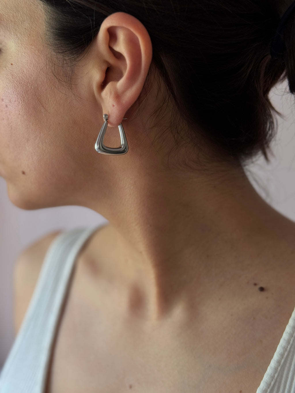 Mini Hailey Silver Hoops