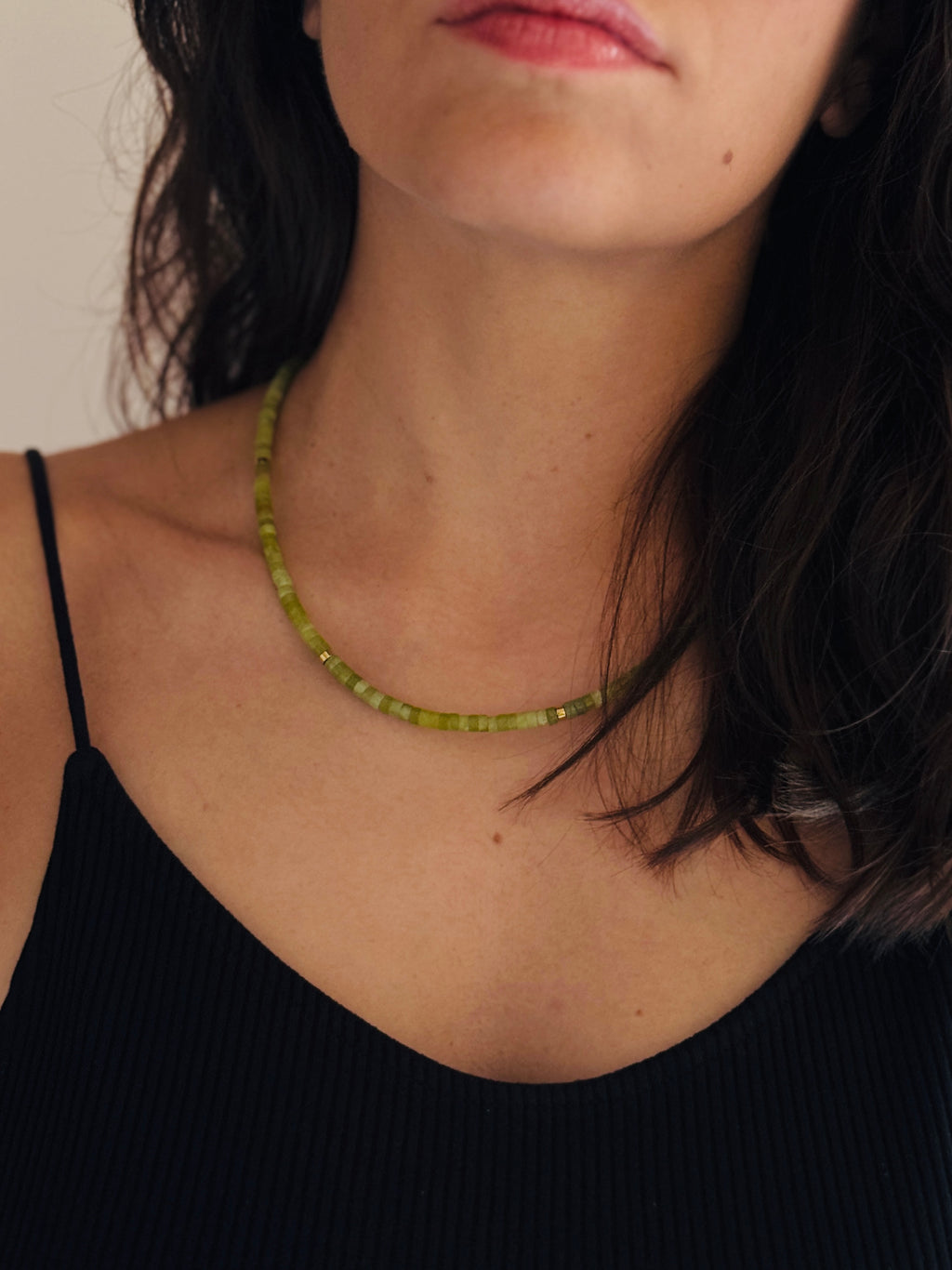 Olive Jade Necklace