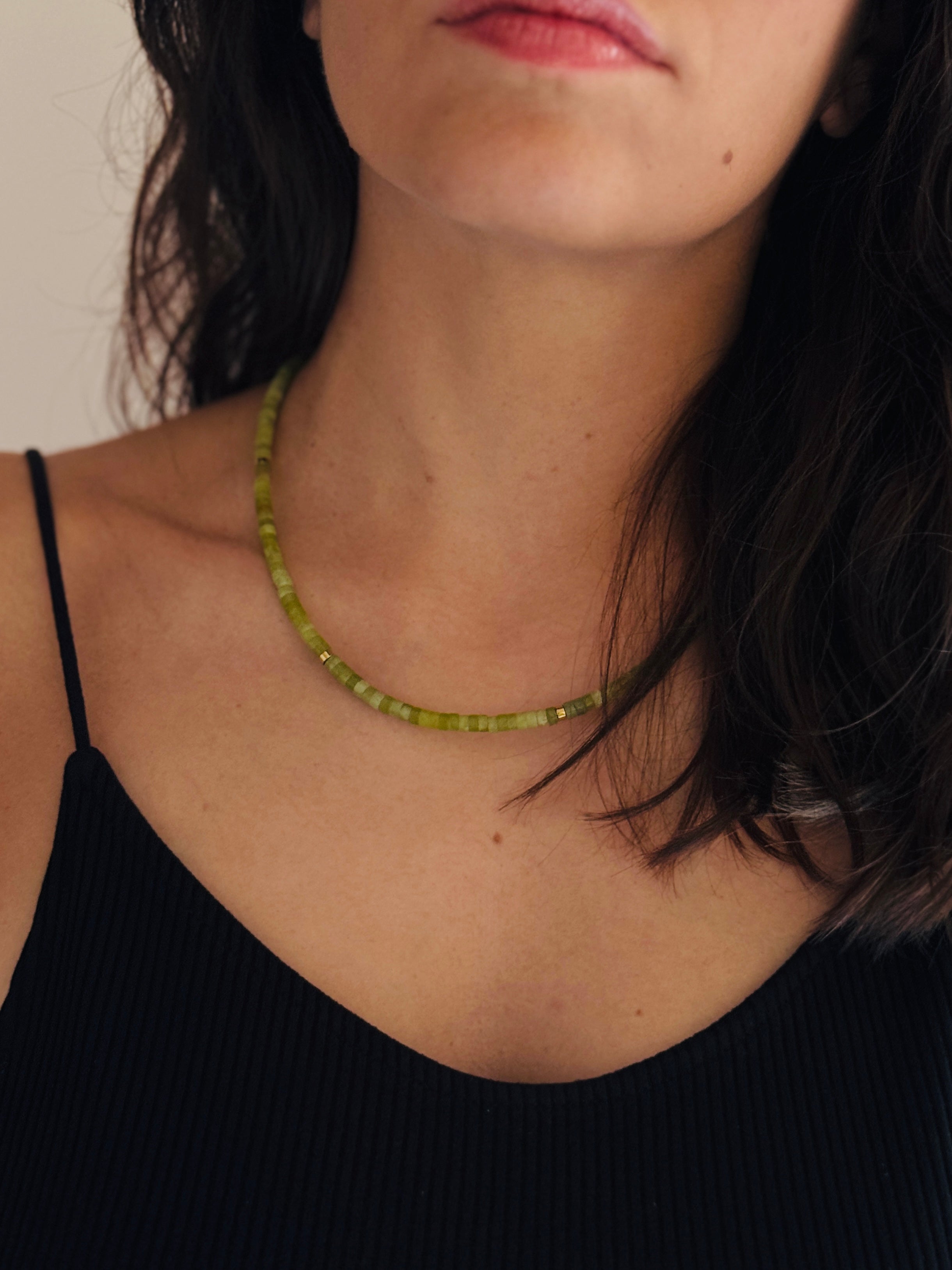 Olive Jade Necklace
