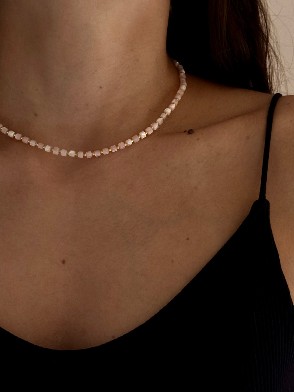 Blush Bead Necklace