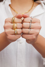 Croissant Thin Golden Ring