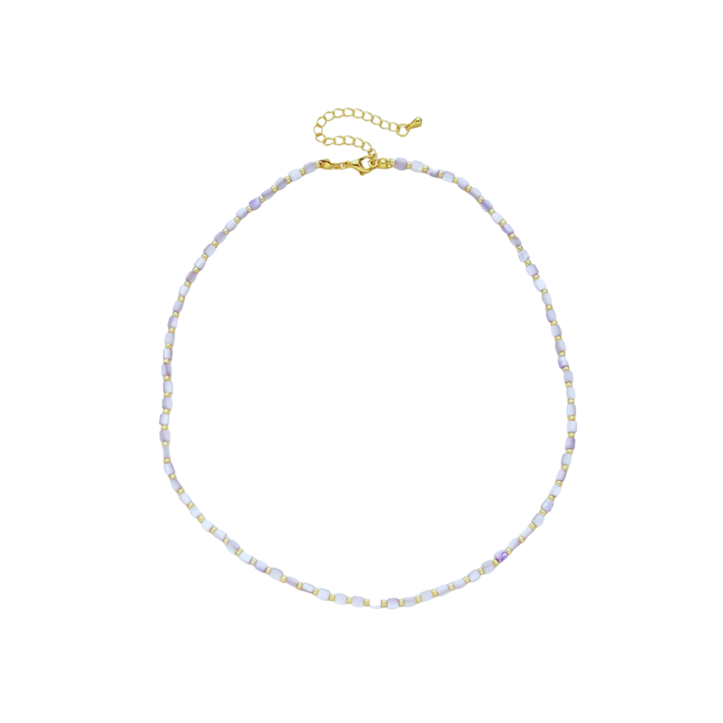 Lilac Bead Necklace