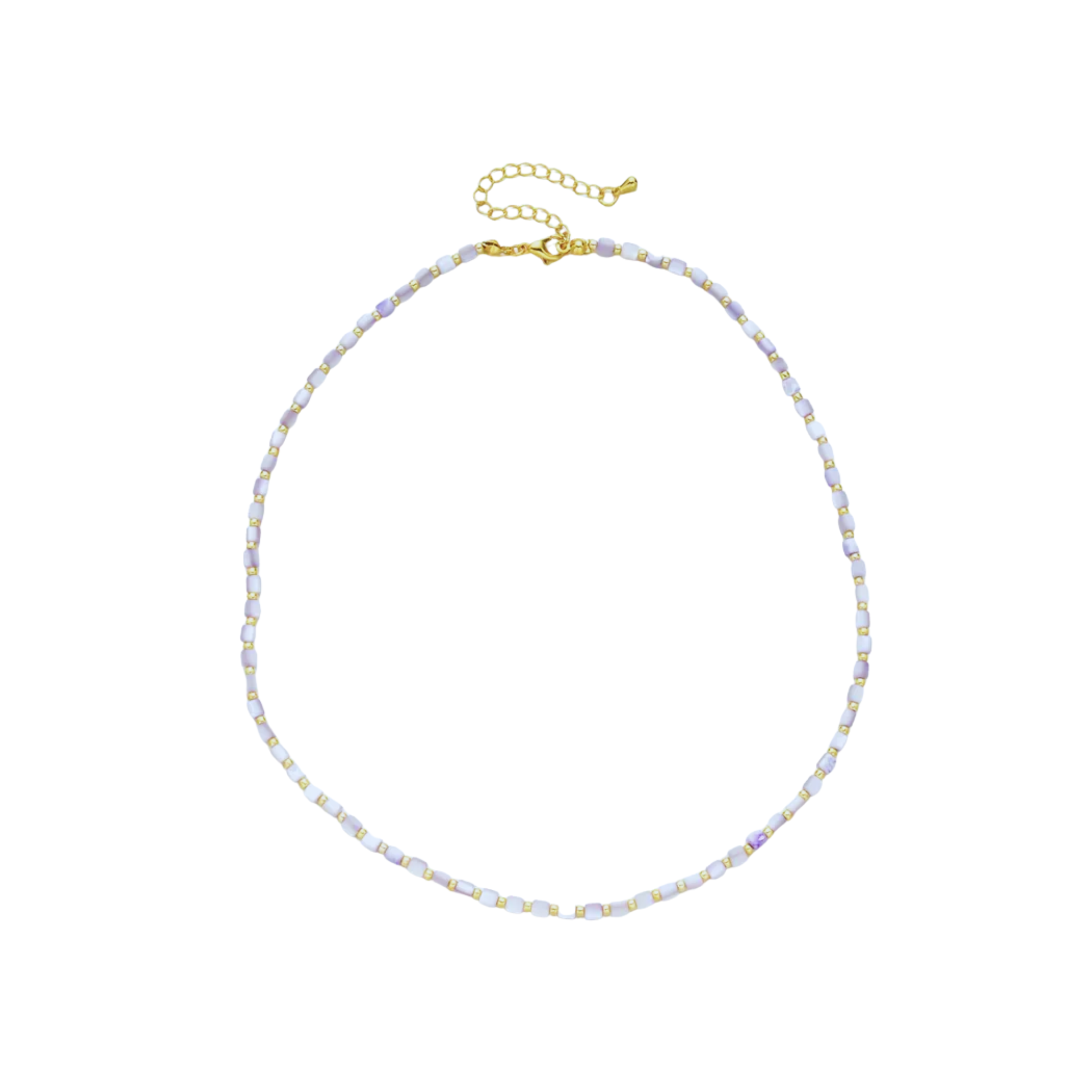 Lilac Bead Necklace