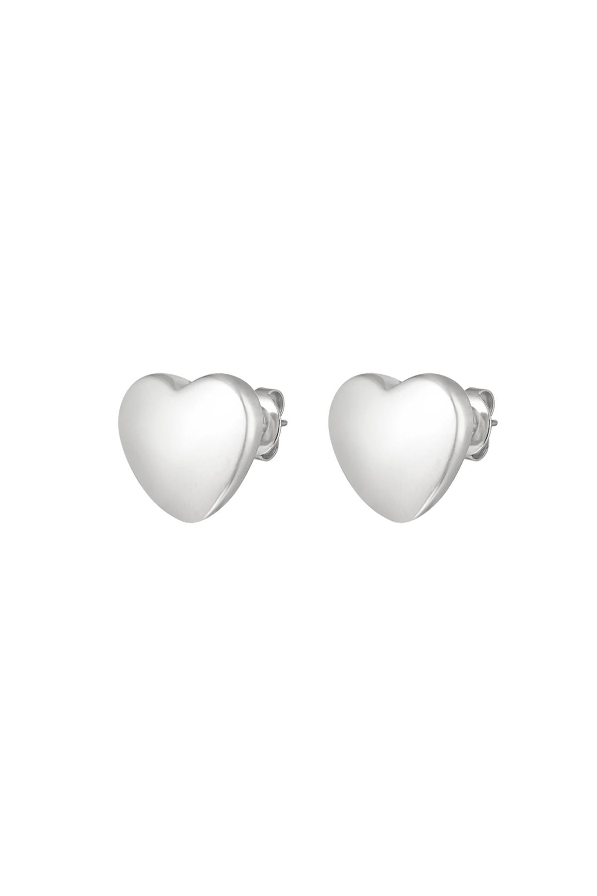 Mini Silver Hearts Studs