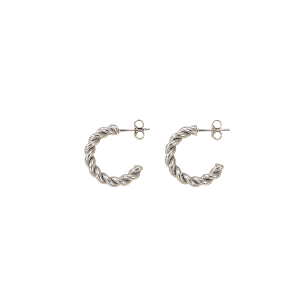 Gold Rope Hoops