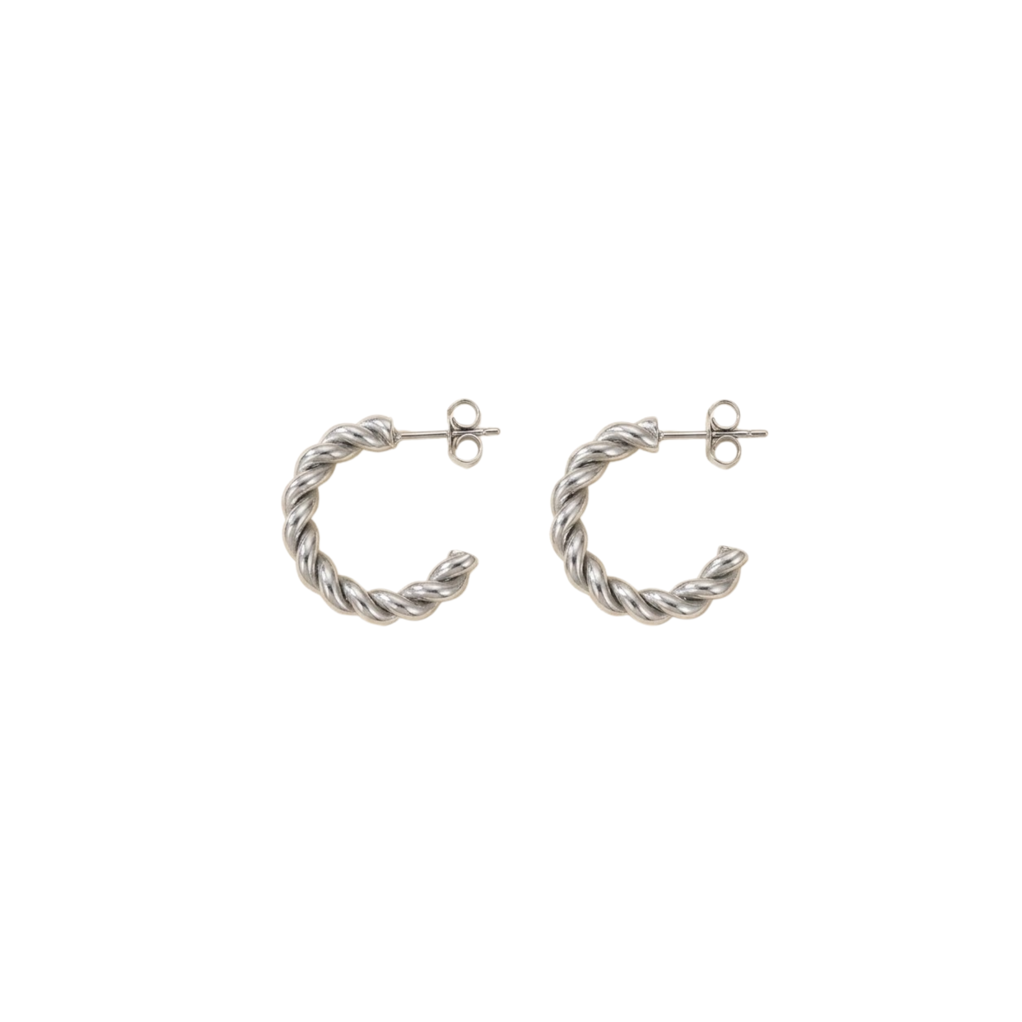 Gold Rope Hoops