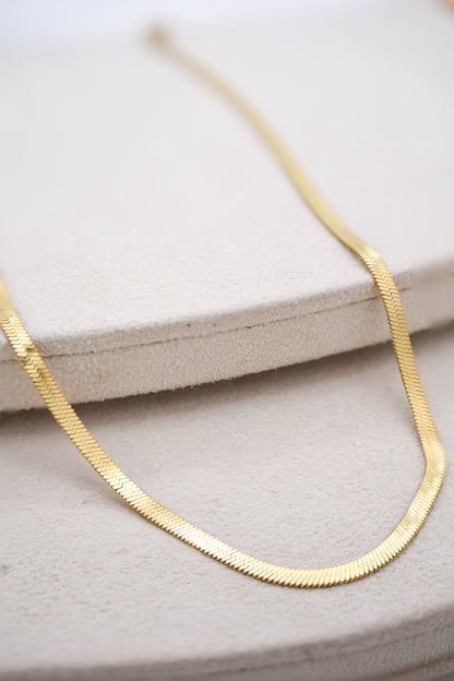 Medusa 2mm Golden Necklace - aolani jewellery