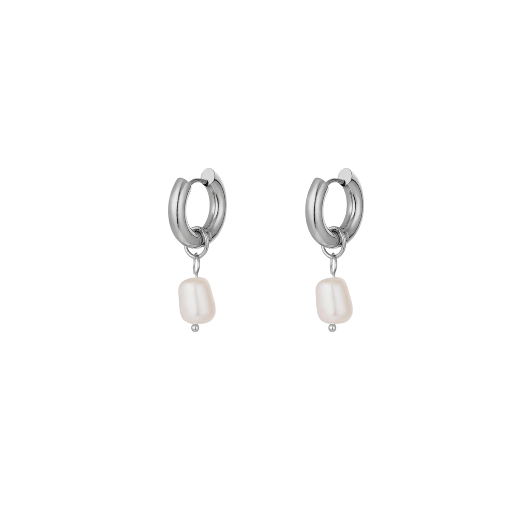 Pearl Silver Huggies