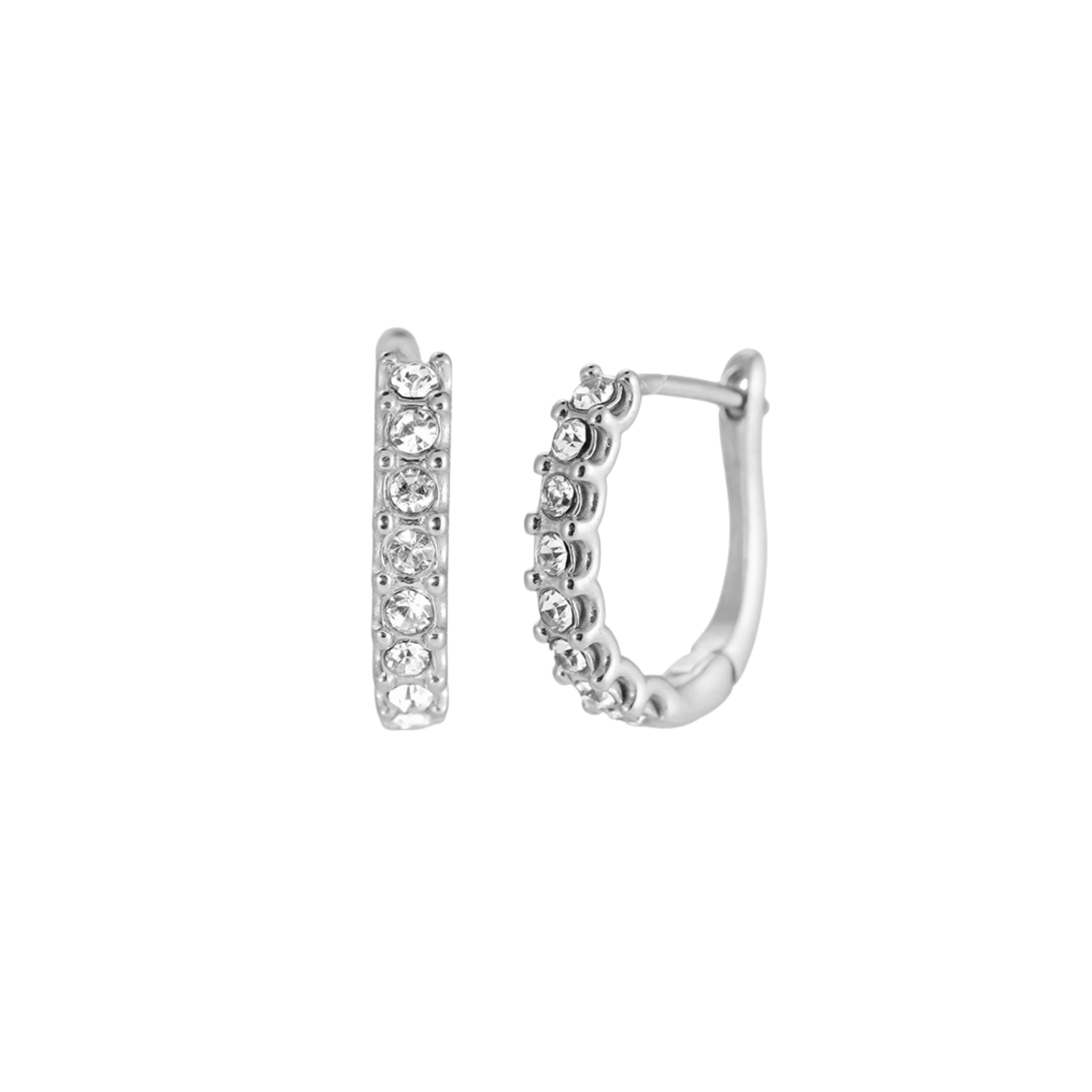 Bonita Silver Hoops