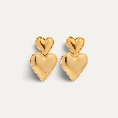 Double Heart Earrings